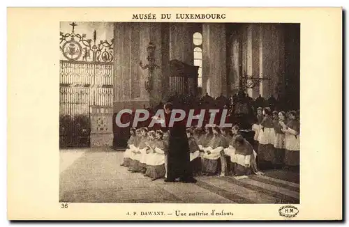 Cartes postales Musee Du Luxembourg Dawant Une maitrise d&#39enfants