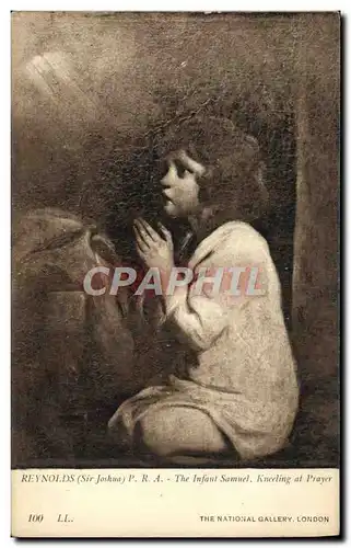 Ansichtskarte AK London Reynolds The Infant Samnel Kneeling at prayer The National Gallery