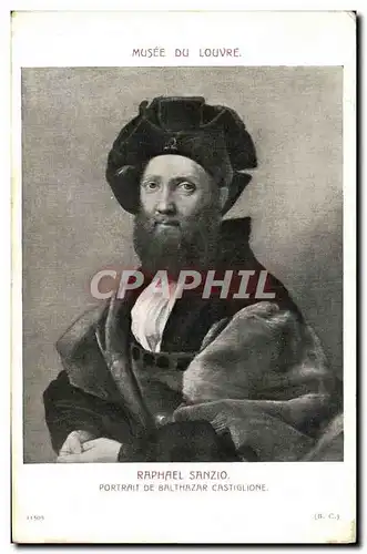 Ansichtskarte AK Raphael Sanzio Portrait De Balthazar Castiglione Musee du Louvre Paris