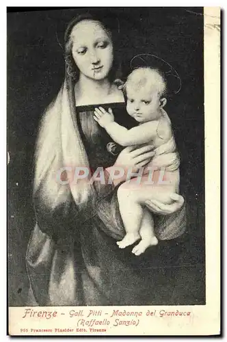 Ansichtskarte AK Firenze Gall Pitti Madonna del Granduca Raffaello Sanzio