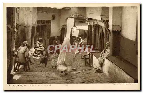 Cartes postales Algerie Alger Rue Kleber Casbah