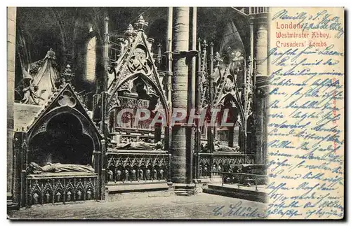 Ansichtskarte AK London Westminster Abbey Crusader&#39s Tombs