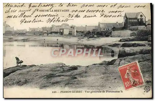 Cartes postales Perros Guirec Vue Generale De Ploumanac&#39h