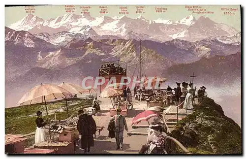 Cartes postales Rigi Kulm Und Die Berner Hochalpen