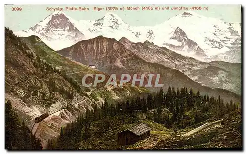 Cartes postales Schynige Platte Bahn elger Moch Und Jungfrau