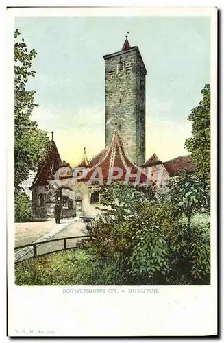 Ansichtskarte AK Rothenburg Burgtor