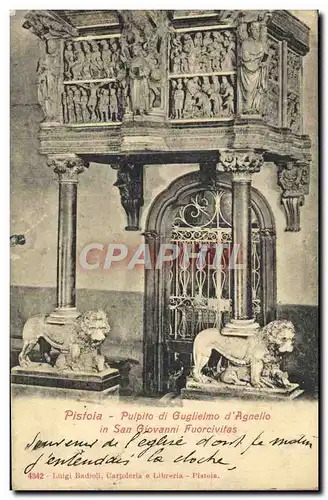 Cartes postales Pistoia Pulpito Di Guglielmo D'Agnello In San Giovanni Fuorcivitas