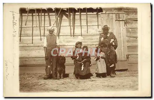 CARTE PHOTO Famille d&#39arbis a Marnouba Tunisie TOP