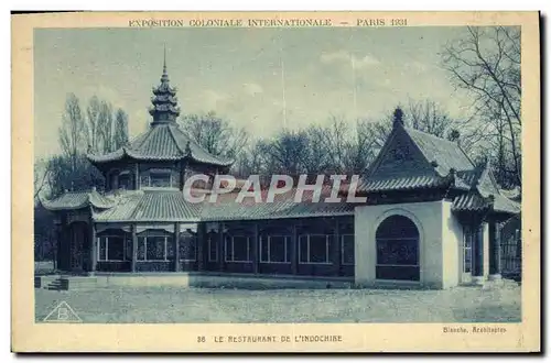Cartes postales Exposition Coloniale Internationale Paris 1931 Le Restaurant De L&#39Indochine