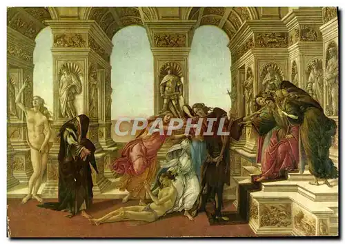 Cartes postales moderne Firenze Galleria Uffizi Botticelli La Calunnia