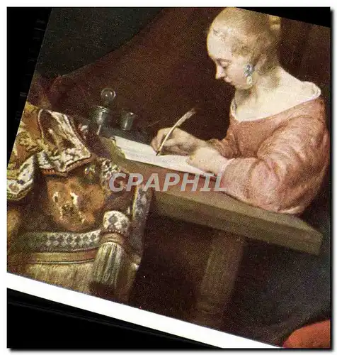Cartes postales moderne Gerard Ter Borch De Briefschrijfster