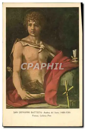 Cartes postales San Giovanni Battista Andrea Del Sarto Firenze Galleria Pitti