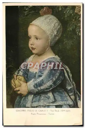 Cartes postales Giacomo Figlio Di Carlo Van Dyck Regia Torino