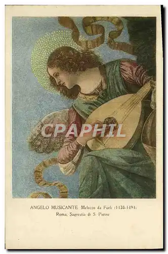 Cartes postales Angelo Musicante Melozzo Da Forli Roma Sagrestia Pietro