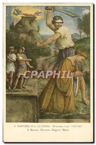 Cartes postales Martirio Caterina Bemardino Luini Milano