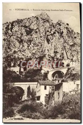 Cartes postales Ventimiglia Torrente San Luigi Frontiera Italo Francese