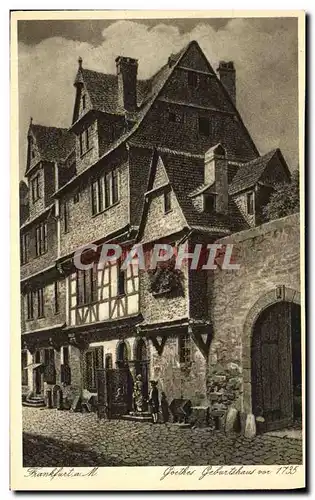 Cartes postales Frankfurt a m Goethes Geburthaus