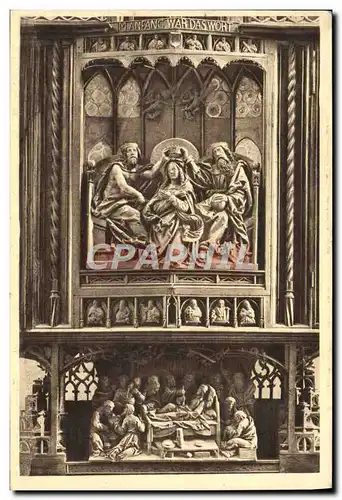 Cartes postales Rothenbrug Jakobskirche Marienaltar Von Tillmann Riemenschneider
