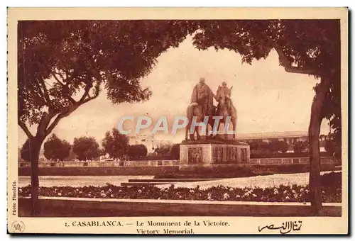 Ansichtskarte AK Casablanca Le Monument De La Victoire Militaria