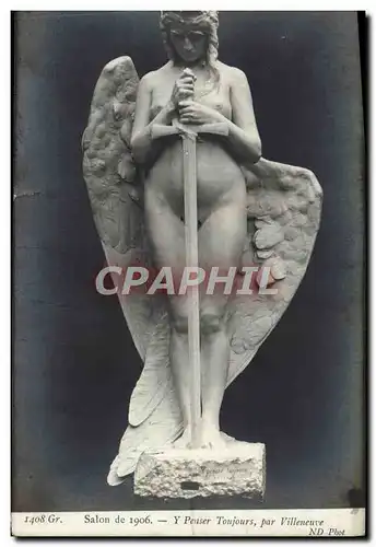 Cartes postales Salon De 1906 Penser Toujours Par Villeneuve