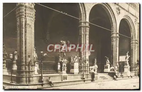 Ansichtskarte AK Firenze Loggia Dei Lanzi Lion