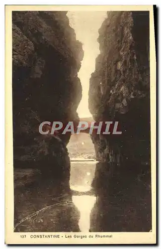 Cartes postales Constantine Les Gorges Du Rhummel