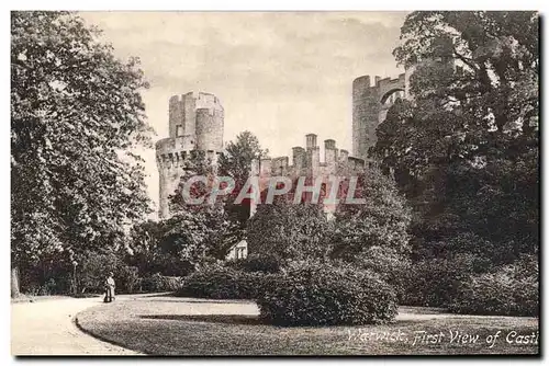 Cartes postales Warwick First View Of Castle