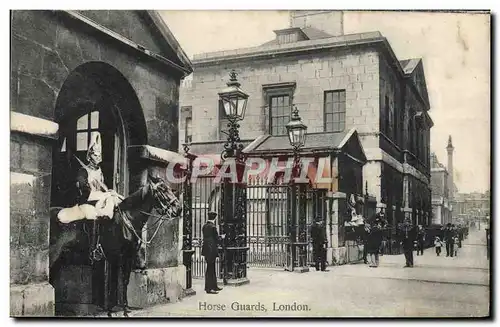 Cartes postales Horse Guards London Militaria