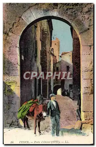 Cartes postales Vence Porte D&#39Orient ane Mule