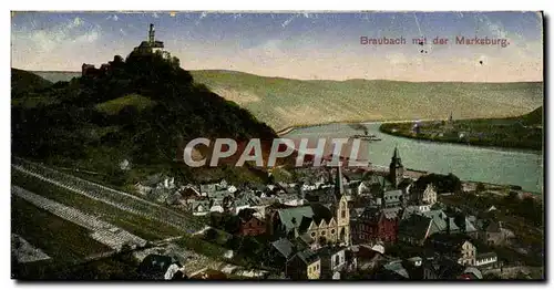 Cartes postales Braubach Mit Der Marksburg