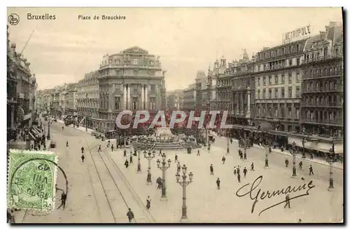 Cartes postales Bruxelles Place De Brouckere