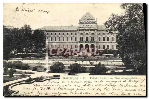 Cartes postales Karlsruhe I B Friedrichsplatz M Sammlungsgebaude