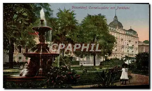 Cartes postales Dusseldorf Corneliusplatz Mit Parkhotel