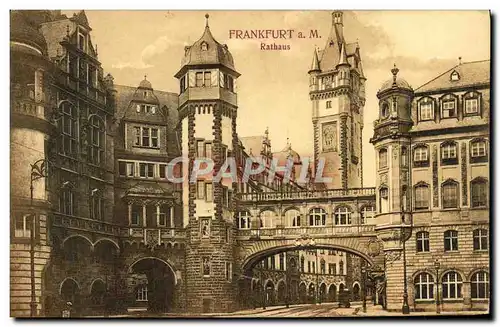 Cartes postales Frankfurt A M Rathaus