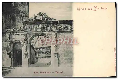 Cartes postales Cruss Aus Bamberg Alte Residenz Portal