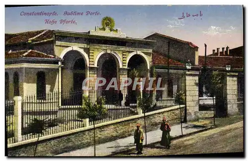 Cartes postales Constantinople Sublime Porte Turquie