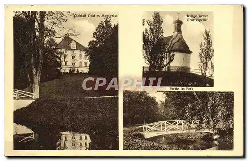 Cartes postales Helling Kreuz Gruftkapelle Partie Im Park Egglkofen Oberbayern