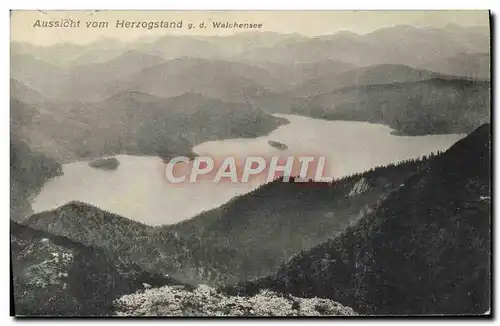 Cartes postales Aussicht Vom Herzogstand Walchensee