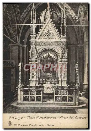 Ansichtskarte AK Firenze Chiesa D&#39Orsanmichele Filtare Dell&#39Orgagna