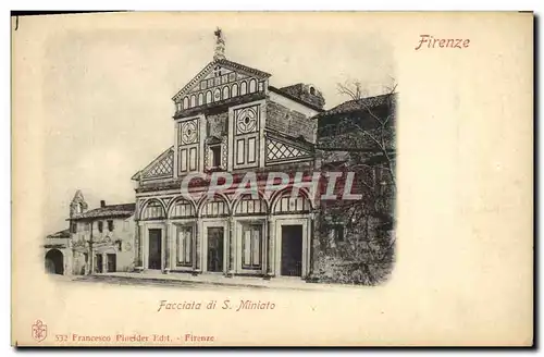 Cartes postales Firenze Facciata Di S Miniato