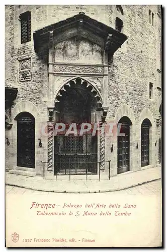 Ansichtskarte AK Firenze Palazza Dell&#39Arte Della Lana Cabernacolo Di S Maria Della Comba