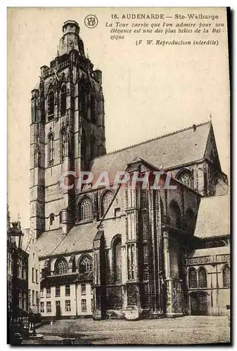 Cartes postales Audenarde Ste Walburge La tour Carree