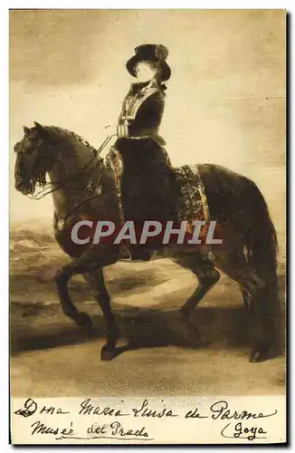 Cartes postales Dona Maria Luisa De Parma Goya Museo Del Prado