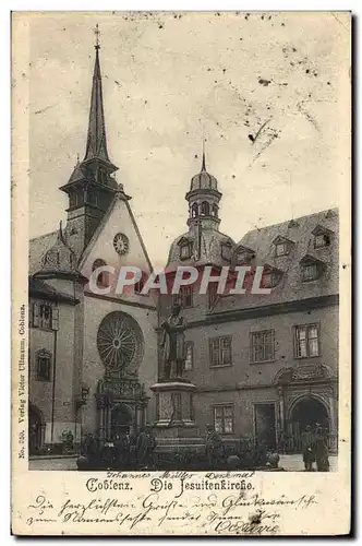 Ansichtskarte AK Koblenz Die Jesuitenkirche