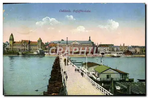 Cartes postales Coblenz Schiffbrucke