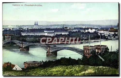 Cartes postales Coblenz M Elsenbahnbrucke