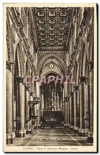 Ansichtskarte AK Napoli Chiesa S Domenico Maggiore Interno