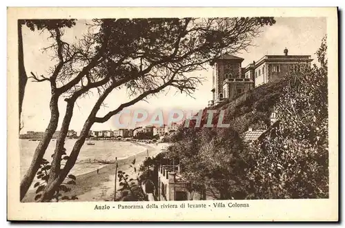 Cartes postales Anzio Panorama Della Riviera Di Levante Villa Colonna