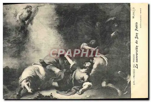 Cartes postales Museo Del Prado Murillo La Conversion De San Pablo