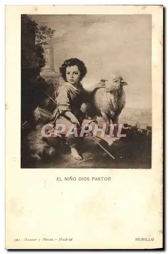 Cartes postales El Nino Dios Pastor Murillo